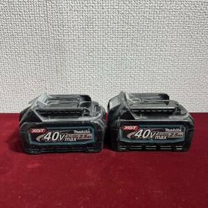 4棚063 【中古品】makita(マキタ) 40V2.5Ahリチウムイオンバッテリー BL4025 2点セット　ジャンク