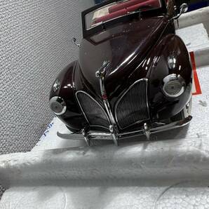 4棚001 フランクリンミント 1/24 スケール B11RU76 - 1941年 リンカーン コンチネンタル-Met Brownの画像4