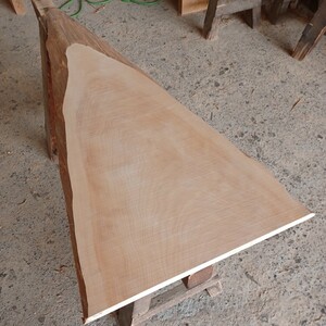 A-1669 【107×2～51×2.8cm】　国産ひのき　耳付板　テーブル　棚板　看板　一枚板　無垢材　桧　檜　DIY