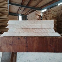 C-1737 　国産ひのき　耳付節板　4枚セット　テーブル　棚板　看板　一枚板　無垢材　桧　檜　DIY_画像10