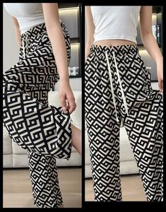  total pattern . stylish thin te long material. * new goods * large size * spring summer long height easy pants 