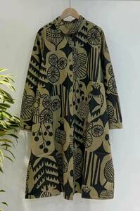  peace pattern . exceedingly stylish cotton manner shirt dress * new goods * large size * front opening tunic dress feather woven thing also!!