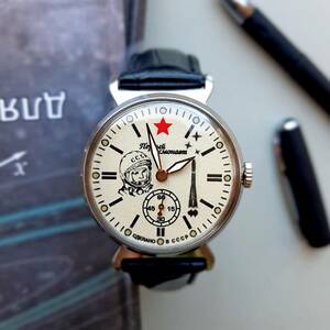  ultra rare genuine article [sobietoso ream made ]so ream Pobedapobeda cosmos plan You li*gaga- Lynn wristwatch Vintage search BTK VKBO Russia army USSR CCCP