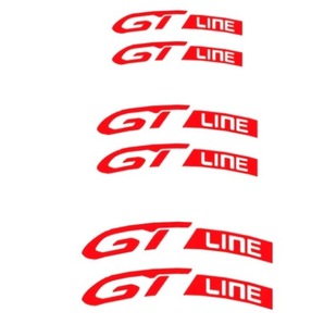 【6デザイン】高品質 車 ブレーキキャリパー ステッカー カーステッカー ロゴステッカー GT LINE カー用品 カスタム パーツ プジョーの画像10