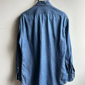 【美品】Maker's Shirt 鎌倉 デニムシャツ メンズ 38-85 インディゴ 紺 225 Libertyシリーズ 日本製 鎌倉シャツの画像4
