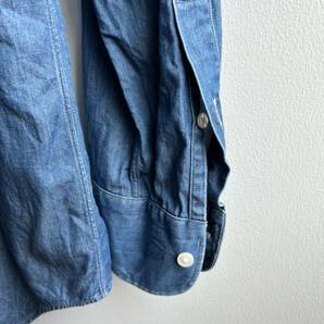 【美品】Maker's Shirt 鎌倉 デニムシャツ メンズ 38-85 インディゴ 紺 225 Libertyシリーズ 日本製 鎌倉シャツの画像3