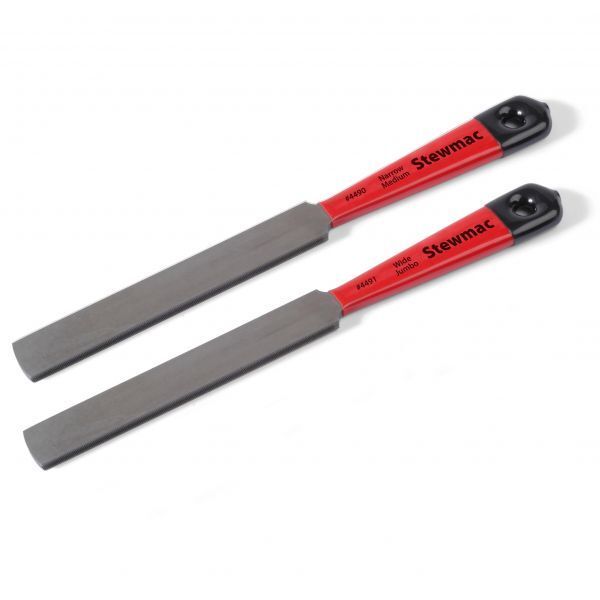 Stewmac Double Edge フレットファイル 2本セット(4種) フレットのクラウニング用 ステンレスフレット対応 #STEWMAC-DEDGEFILE-SET