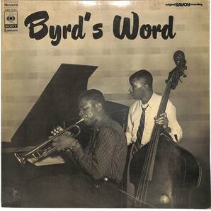e3240/LP/見本盤/白ラベル/Donald Byrd/Byrd's Wordの画像1