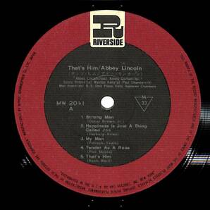 e3210/LP/Abbey Lincoln With The Riverside Jazz Stars/That's Him!の画像3