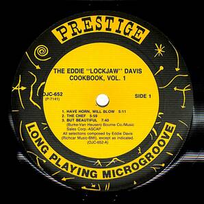 e3365/LP/米/Eddie Lockjaw Davis With Shirley Scott, Jerome Richardson/The Eddie Lockjaw Davis Cookbook Vol. 1の画像3