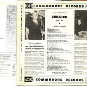 e3393/LP/Billie Holiday/ビリー・ホリデイ/奇妙な果実の画像2