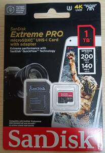 SanDisc　Extreme PRO　SDXC UHS-Iカード　1TB　［新品未開封］