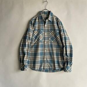 Ron Herman ロンハーマン FADE CHECK SHIRT シャツ トップス チェックシャツ ネルシャツ サーフ ベーシック コットン ブルー系 size S sk