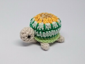 [ hand made ] knitting knitting wool braided pattern braided turtle turtle mascot decoration i