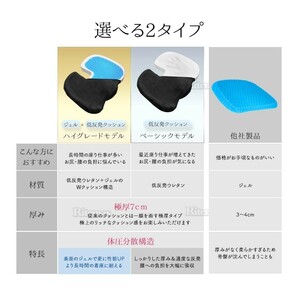 低反発クッション 座布団 ゲルクッション ジェルクッション クッション U字 椅子 車 洗える 柔軟性 耐久性 オフィス 在宅勤務 テレワークの画像8