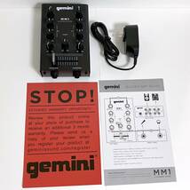 【美品】GEMINI ジェミナイ MM1 2chポータブルDJミキサー_画像9