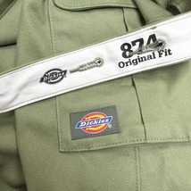 ディッキーズ 874 Dickies 874 チノスカート カーゴ 肩紐 裏地無し 無地 ポリエステル×綿×ポリウレタン 26 グリーン 緑 レディース_画像3