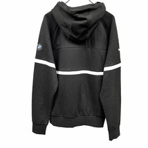 プーマ|ビーエムダブリュー モータースポーツ PUMA|BMW Motorsport パーカー ジップアップ プリント 長袖 綿×ポリ S ブラック 黒 メンズ_画像2