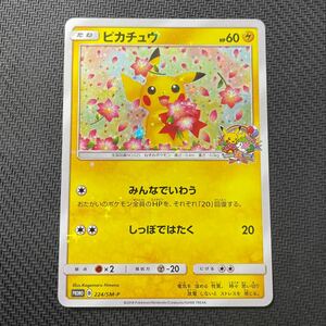 ピカチュウ みんなでいわう プロモ 20th 224/SM-P ポケモンカード ポケカ ポケモンセンター ポケセン 20周年 Pokemon Pikachu