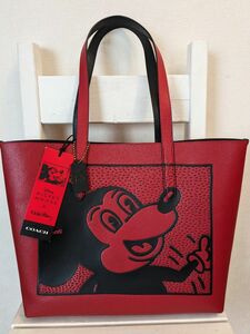 COACH ミッキー キースヘリング コラボ トートバッグ　【新品未使用】希少品　GW価格