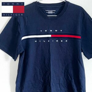 【極美品】トミーヒルフィガー TOMMY HILFIGER Tシャツ 半袖 XLサイズ ネイビー