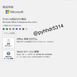 【即対応★永続認証】 Microsoft Office 2019 Professional Plus 正規認証 永年 プロダクトキー 自己アカウント管理 いつでも対応の画像4