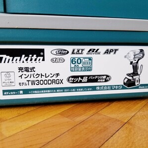 makita マキタ インパクトレンチ『TW300DRGX』★未使用★新品★未開封★純正バッテリー★国内正規ルート品☆18V☆リチウムイオン★強力☆1の画像2