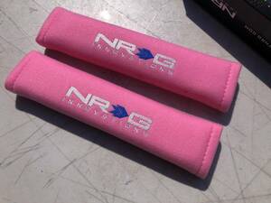 NRG シートベルトパッド ピンク 2本１SET USDM JDM stance Pink 正規輸入品 SBP27PK 即納