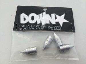 Down★star Billet Valve Stem Spike スパイクバルブキャップ 銀 USDM STANCE ダウンスター Downstar 正規輸入品