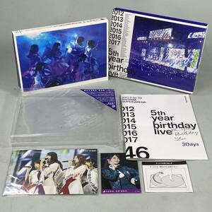 S240405-6【美品】乃木坂46 Blu-ray 3days 5th year birthday live 完全生産限定 豪華盤 2017.2.20-22/ 5周年ライブ さいたま