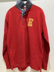 EDWIN GOLF ( Edwin Golf ) polo-shirt with long sleeves L size ①