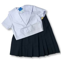 【新品未使用品】セーラー夏服上衣&おまけスカート1着★学生服*横開き*白襟*無地*白色*ホワイトボディ*160A*13号(SD160A)_画像7