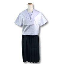 【新品未使用品】セーラー夏服上衣&おまけスカート1着★学生服*前開き*白襟*無地*白色*ホワイトボディ*165B*15号B(SC15GB)_画像8