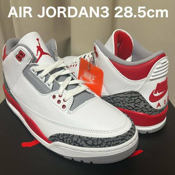 NIKE AIR JORDAN 3 RETRO 28.5センチ ナイキ エア ジョーダン レトロ スニーカー OG Fire Red Retro DN3707-160