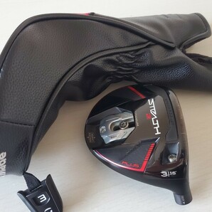 【送料無料】美品 国内セレクトストア限定品 TaylorMade テーラー STEALTH2 PLUS ステルス2 プラス 3W 15度 ヘッド単品 ヘッドカバー付