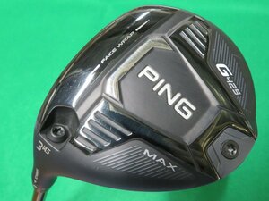 【中古・訳あり／左用】PING　ピン　2020　G425　MAX　レフティ　フェアウェイウッド　3W（14.5°）【S】TOUR 173－65　HC付き、レンチ無し