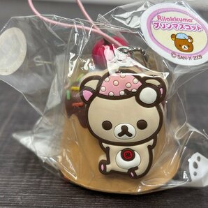 未開封◆リラックマ スクイーズ 3個セット② コリラックマ キイロイトリ ストラップ スイーツ プリン マスコット Rilakkuma◆F0394の画像4