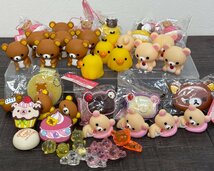 保管品◆リラックマ小物まとめ マスコット ストラップ ミラー 人形 ソフビ ミニフィギュア Rilakkuma サンエックス◆F0392_画像1