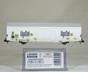 LILIPUT #L265800 ＤＢ（旧西ドイツ）管理 Ｈｂｂｋｓ型大容量有蓋車　ＡｌｇｏＳｔａｔ （ホワイト）