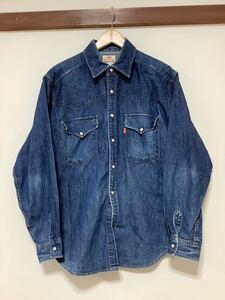 に1373 Levi's ORANGE TAB リーバイス オレンジタブ 長袖デニムウエスタンシャツ 長袖デニムシャツ M 00's オールド Y2K