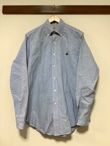 ne1388 USA made Brooks Brothers Brooks Brothers oxford long sleeve shirt M sax blue button down 