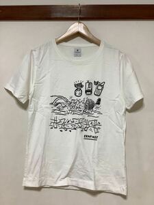 は1312 R.NEWBOLD アールニューボールド 半袖Tシャツ プリントTシャツ M ホワイト キャンプ