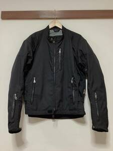 に1383 ROUGH&ROAD ラフ&ロード GORE-TEX ゴアテックス ライディングジャケット ライダースジャケット ブラック L 難あり