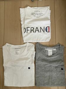 EEL products Tシャツ 半袖 セット　陶器釦のポケTee OFRANCE