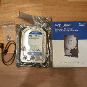 【極美品-稼働100時間、データ未書き込み】 Western Digital 4TB HDD WD40EZAZ