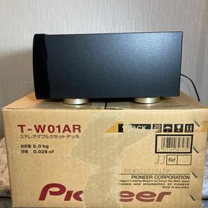 Pioneer ステレオダブルカセットデッキ T-W01AR リモコン付き 通電確認 再生確認済み 箱付き オーディオ機器 音響機器 パイオニアの画像9