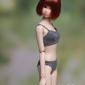 人形服msdr-24-131 グレーブラ＆ショーツセット （momoko/ジェニーなど1/6人形用）の画像3