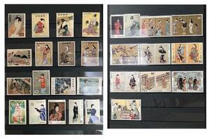 【総額面1145円】＜切手趣味週間シリーズ＞切手コレクション（1956〜83年）計37枚