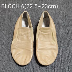 BLOCH サイドゴアシューズ S0499L ゴア ブーツ ベージュ メーカー表記 6 22.5cm 23cm