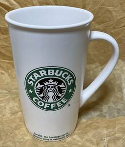 スターバックス　マグカップ・旧ロゴ・紙カップデザイン　16floz/473ml 　海外購入品　【未使用】STARBUCKS